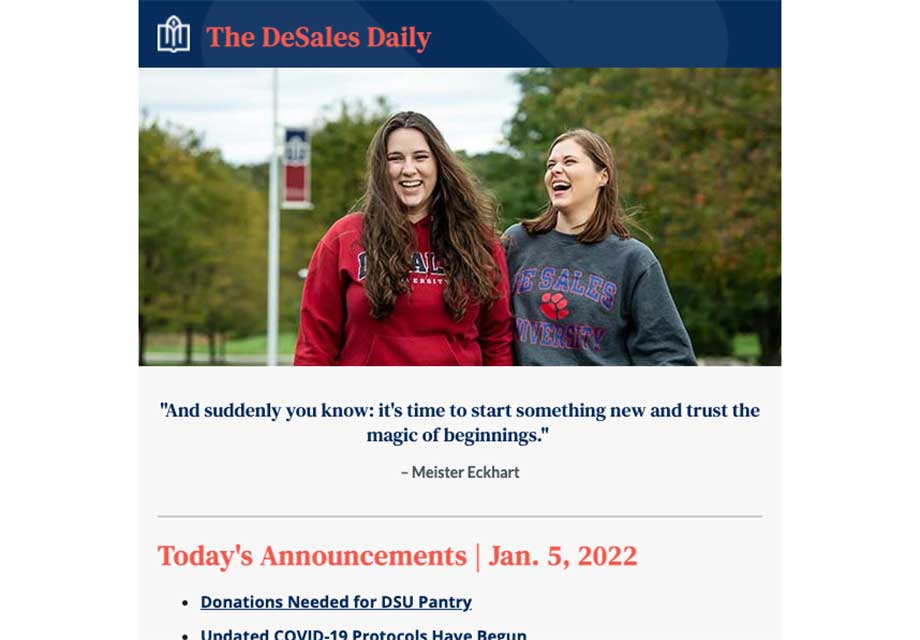 DSU Daily newsletter