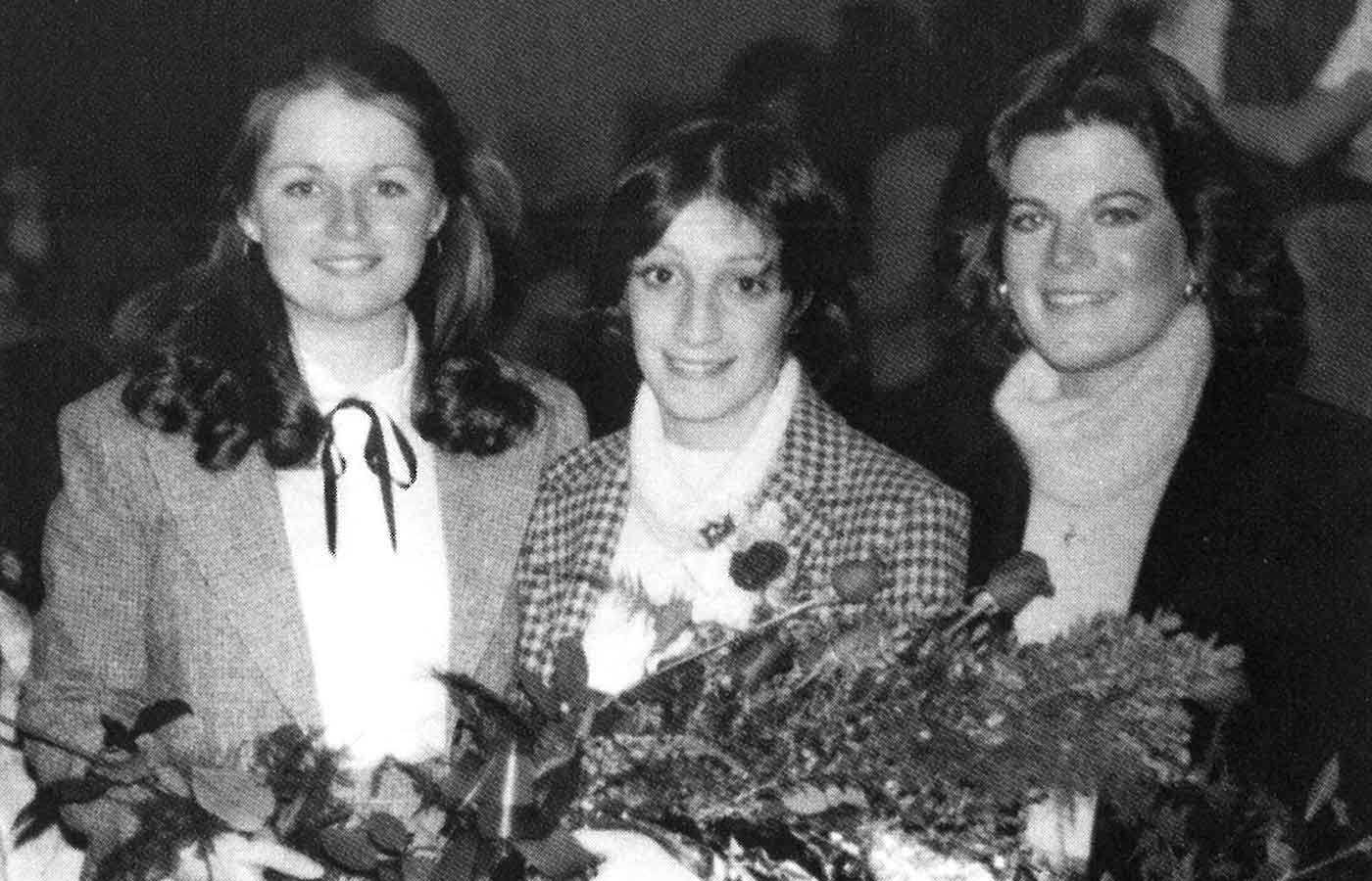 Mary Pat (Dean) Tait, Carolyn (Ventello) Seaton, and Mary Elizabeth Doyle-Tadduni