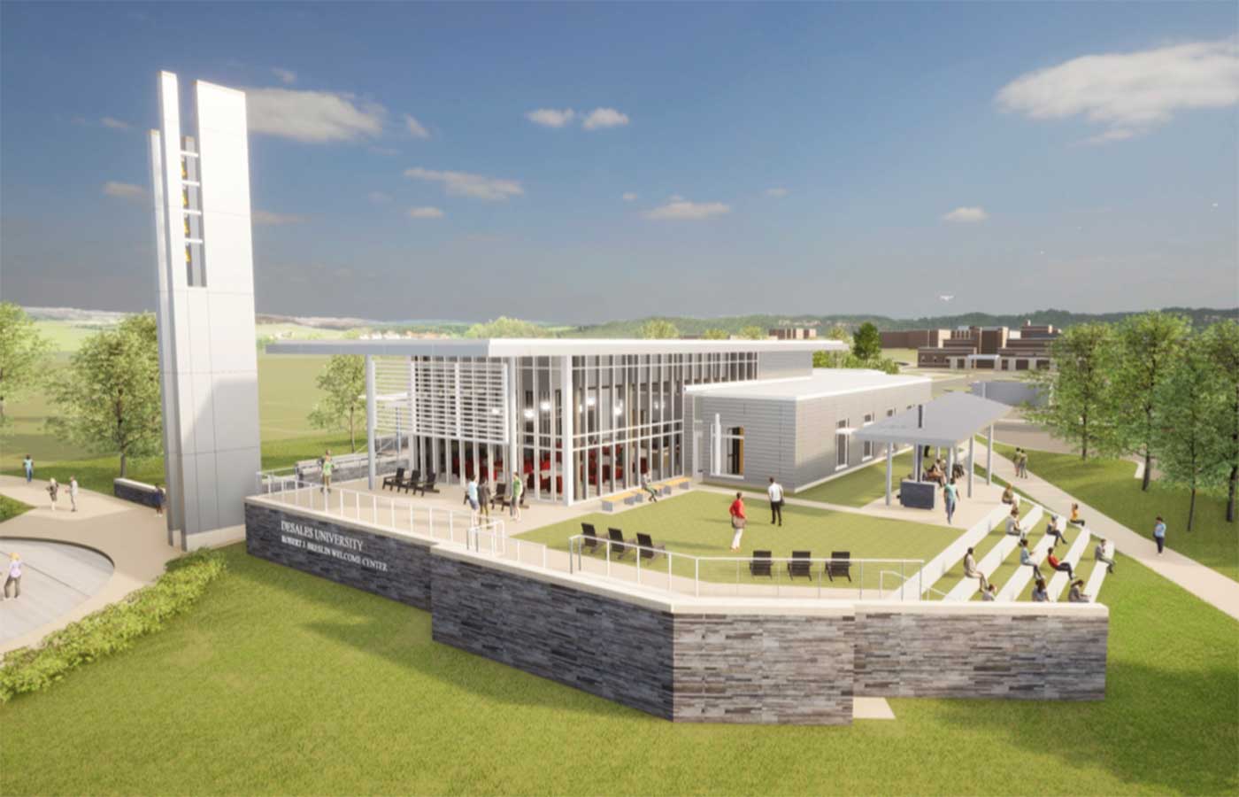 artist rendering of Breslin Welcome Center