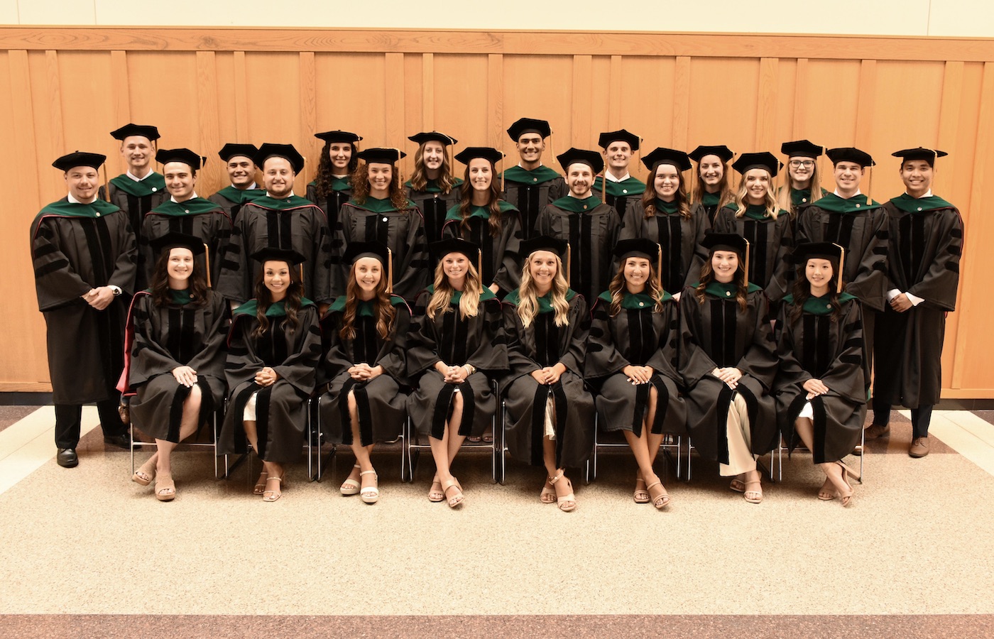 Doctor of Physical Therapy graduates at completion ceremony