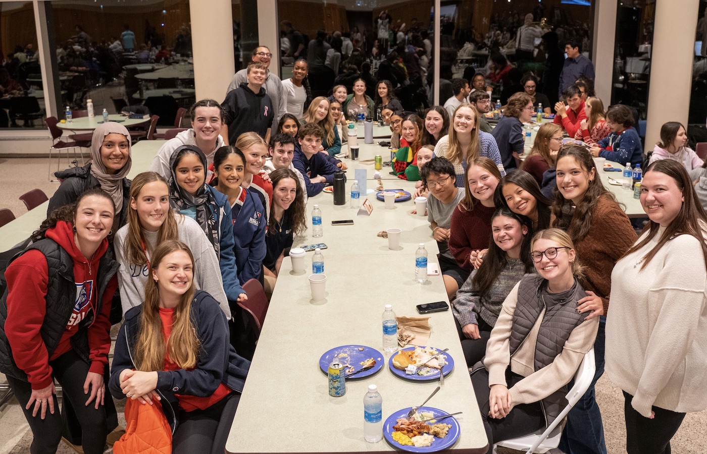 Students in the DUC during DUCSgiving