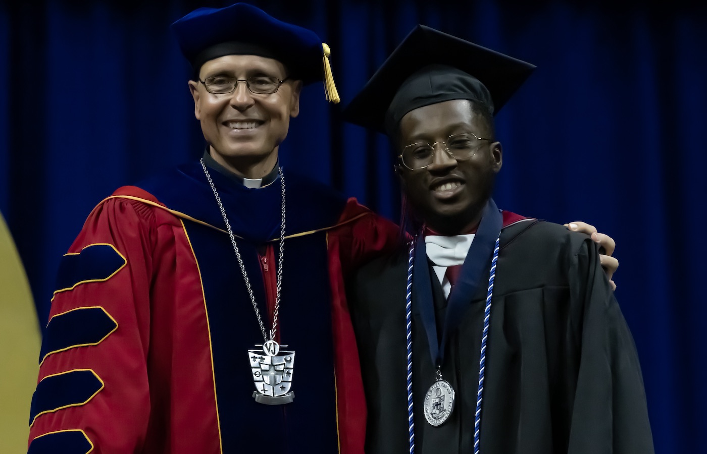 Father James Greenfield and Xavier Gordon 