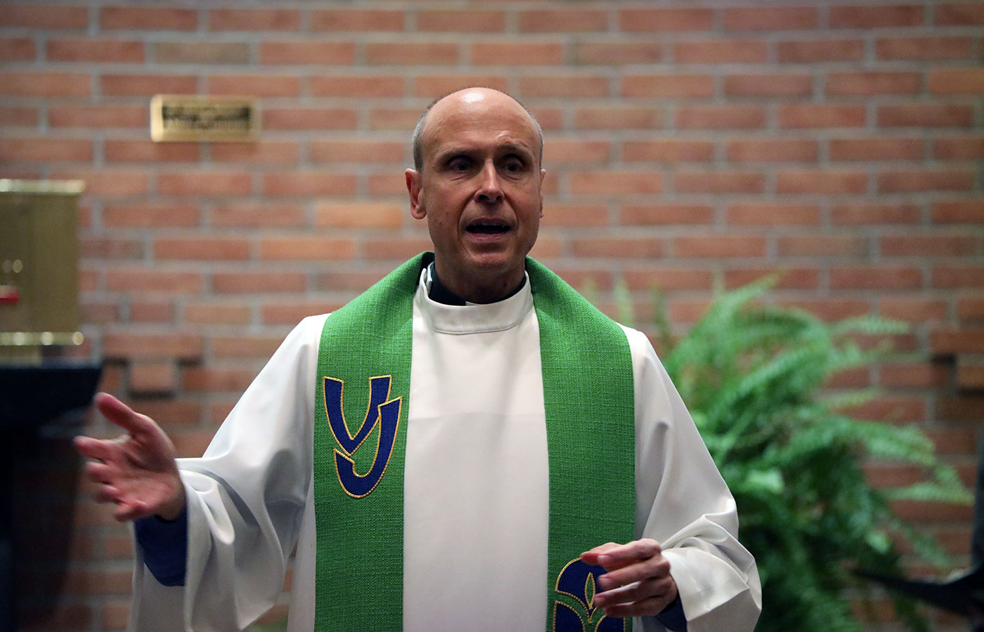 Father Jim Celebrates Mass