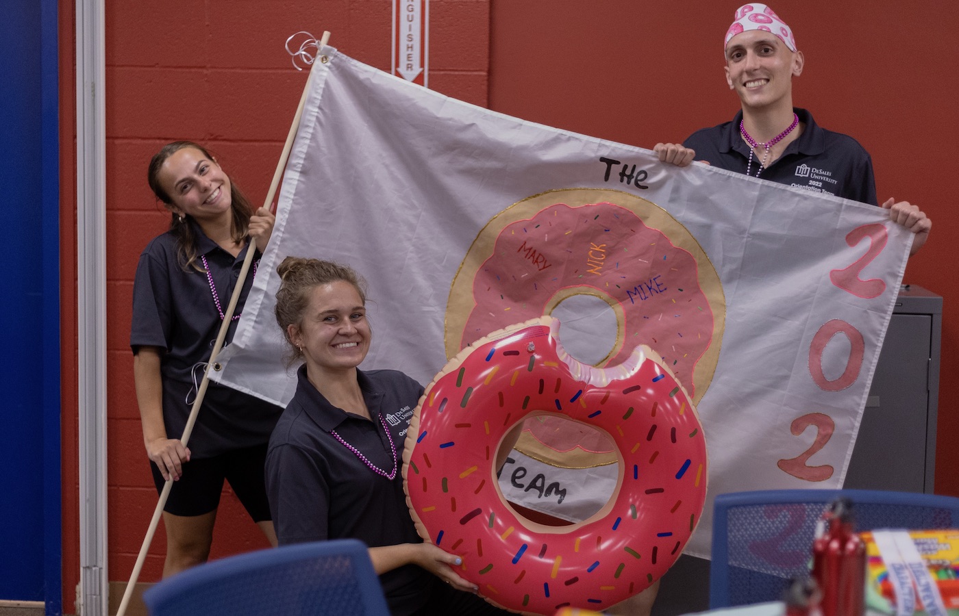 Mary Bushner and Orientation Staff