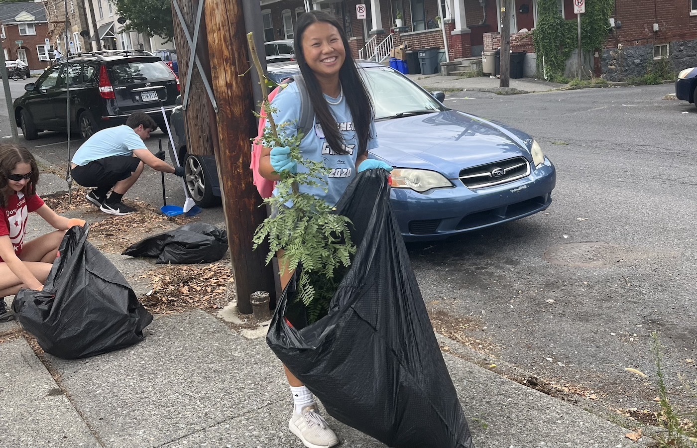 Gianna Torgersen working with Outreach DeSales