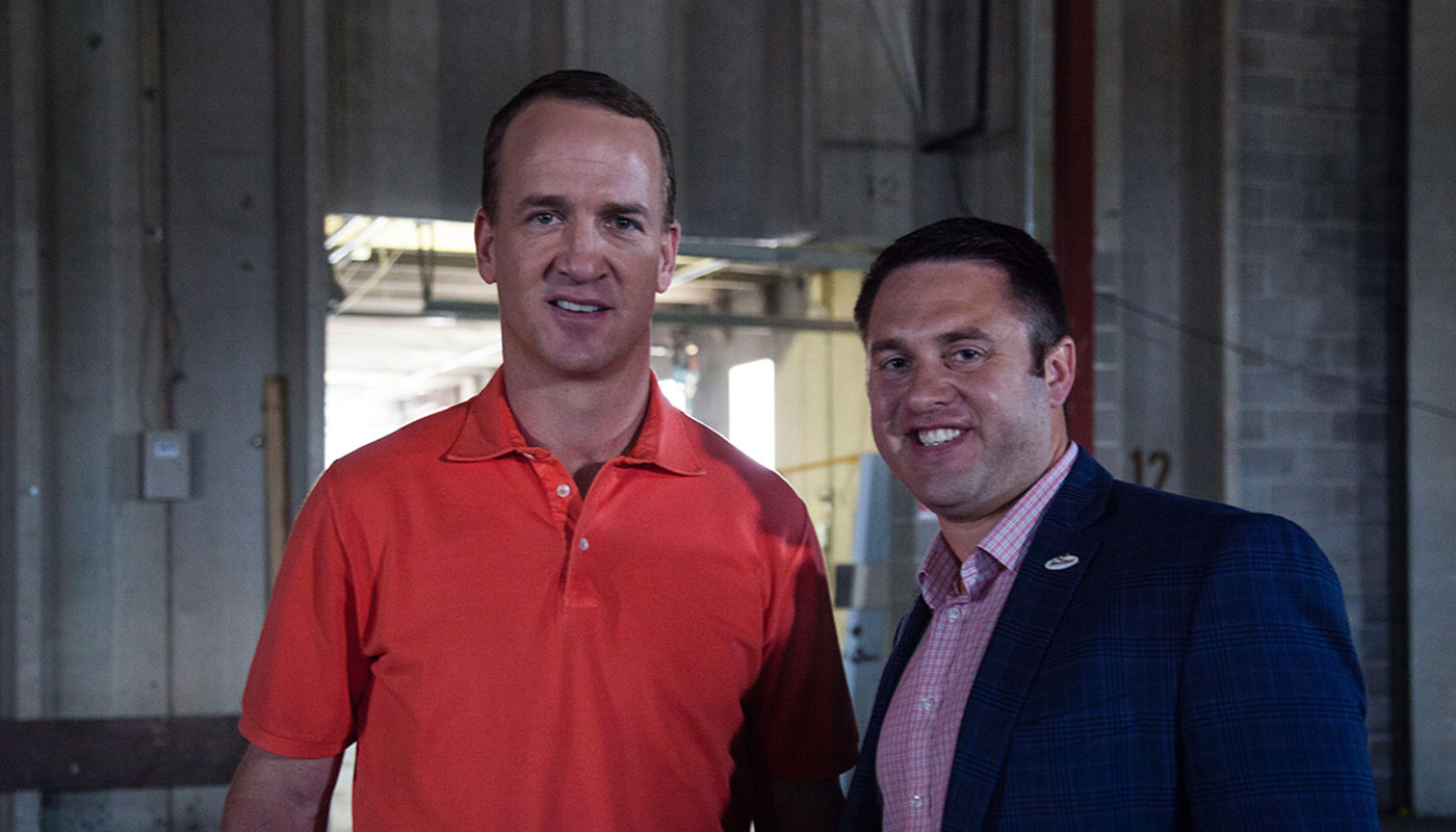 Dedan Brozino, DeSales 2006 Graduate with Peyton Manning